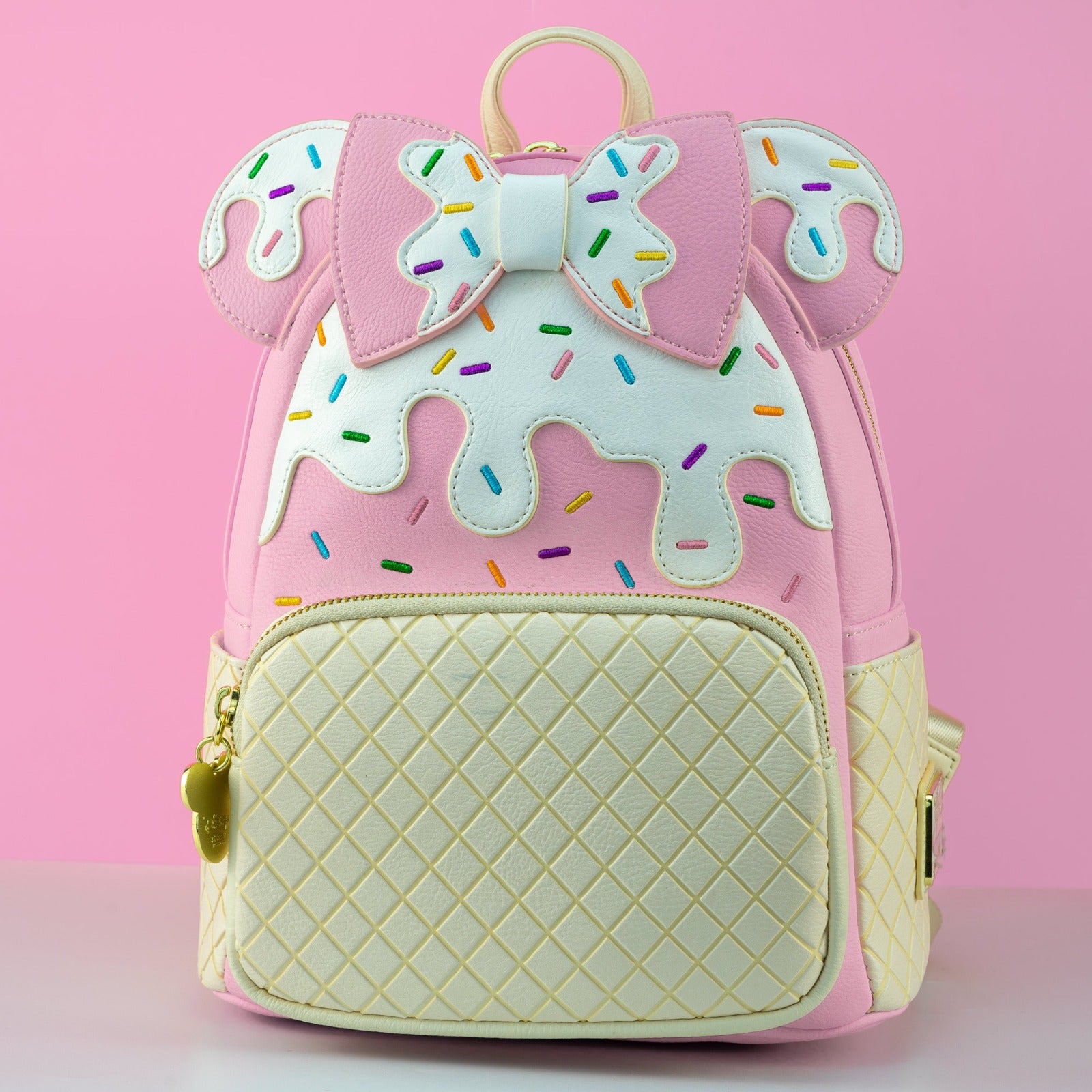 Loungefly x Disney Minnie Mouse Pink Sundae Ice Cream Mini Backpack