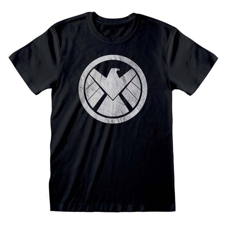 Marvel The Avengers Shiled Logo Distressed T-Shirt