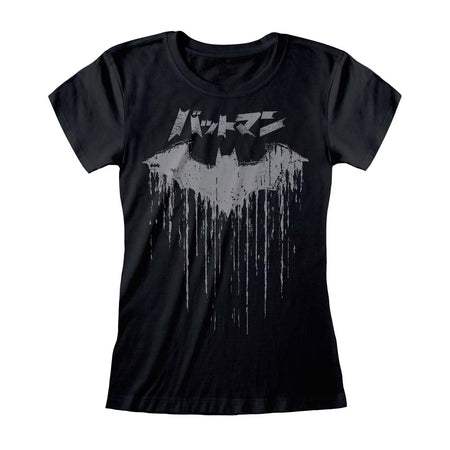 DC Comics Batman Japanese Logo Distressed T-Shirt