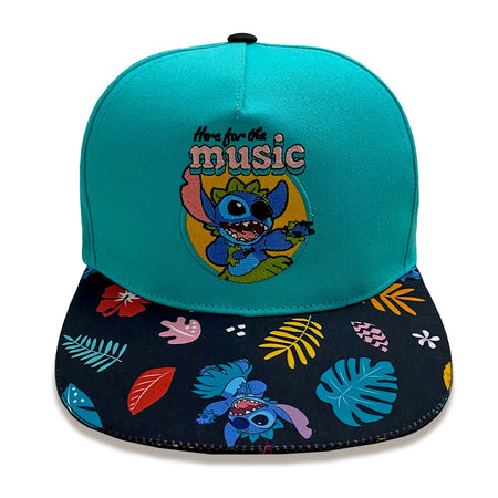 Disney Lilo And Stitch Here For The Music Unisex Adults Snapback Cap