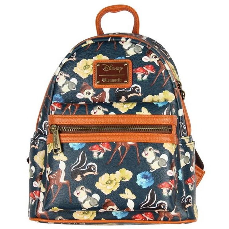 Loungefly x Disney Bambi and Friends All Over Print Mini Backpack