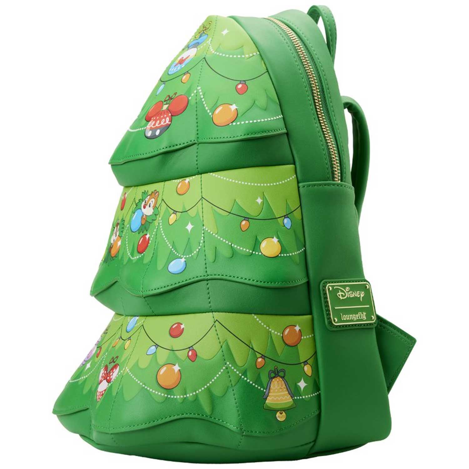 Loungefly x Disney Chip and Dale Figural Christmas Tree Mini Backpack