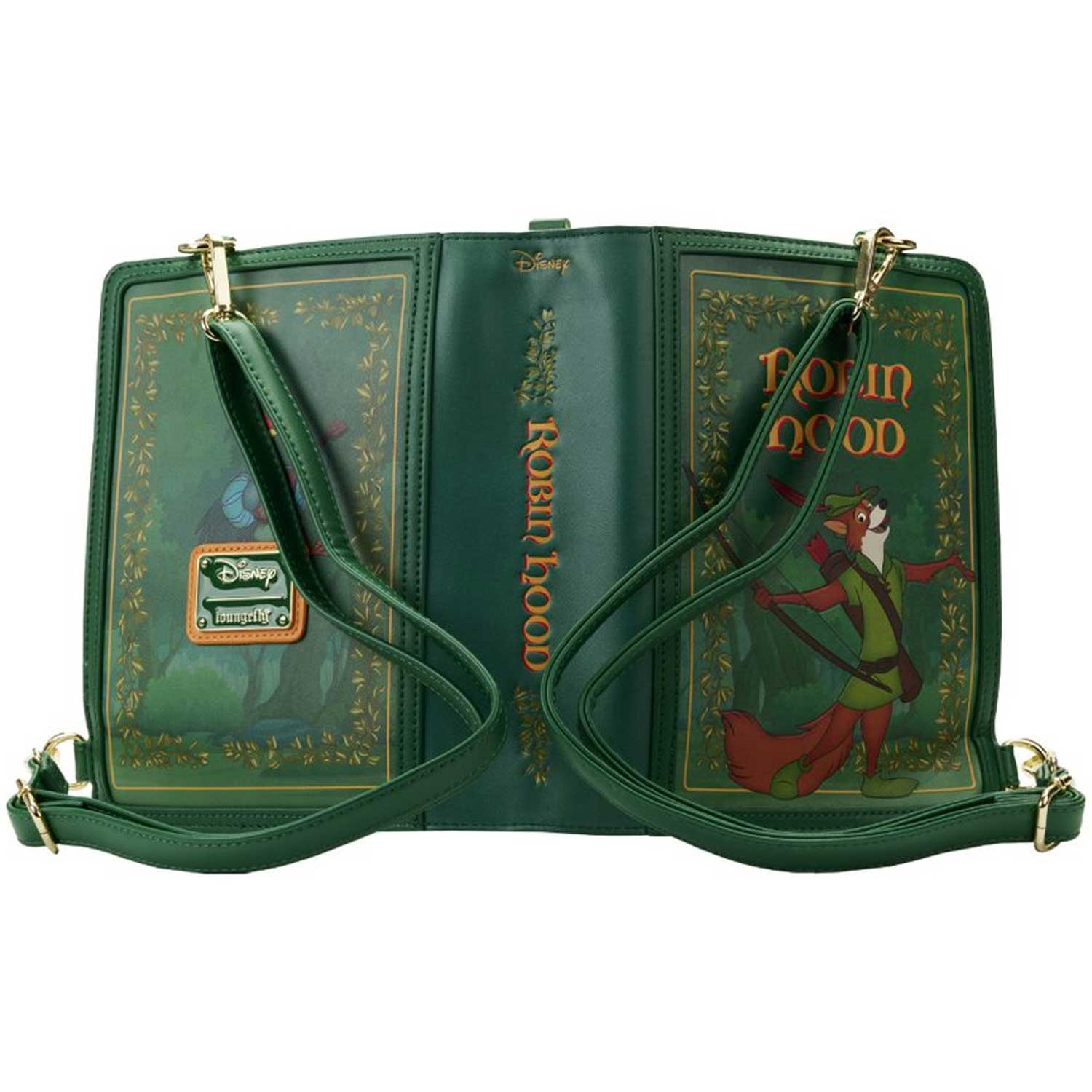 Loungefly x Disney Robin Hood Book Convertible Crossbody Bag