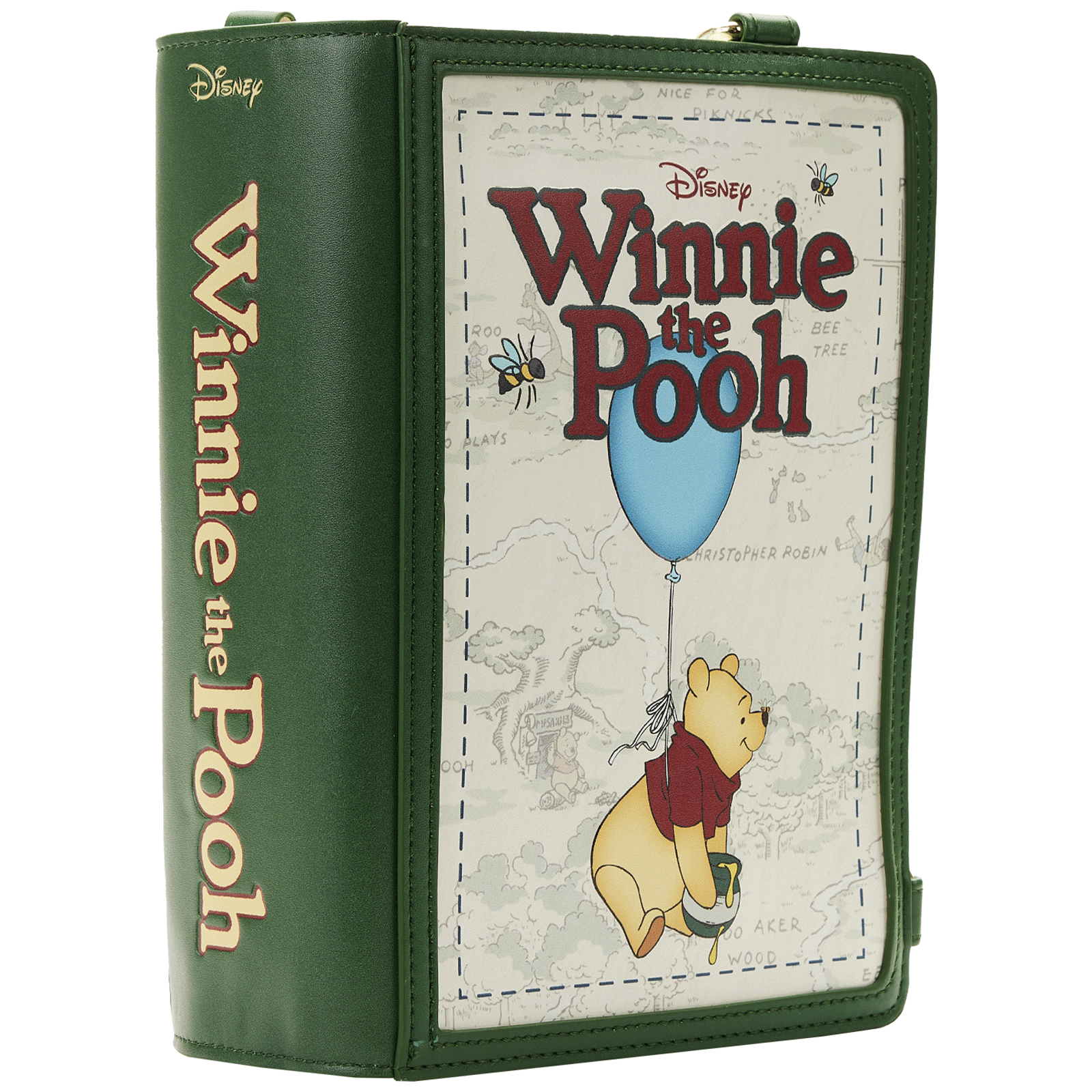 Loungefly x Disney Winnie the Pooh Book Convertible Crossbody Bag