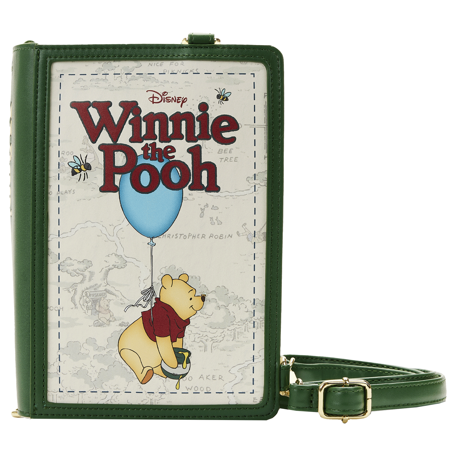 Loungefly x Disney Winnie the Pooh Book Convertible Crossbody Bag