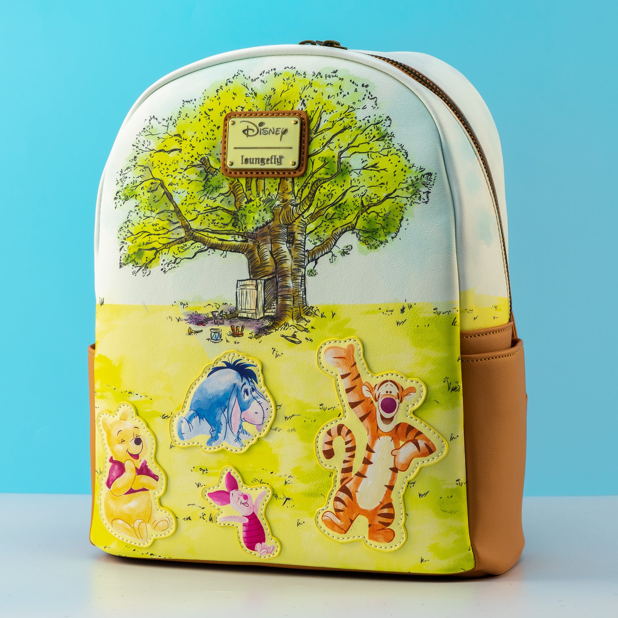 Loungefly x Disney Winnie the Pooh Tigger, Eeyore, Piglet at Tree House Mini Backpack