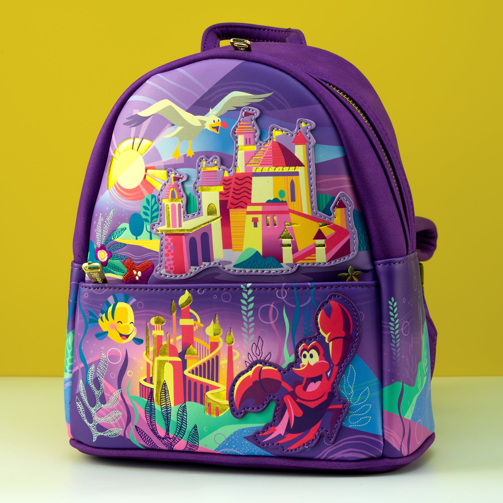 Loungefly x Disney The Little Mermaid Ariel Castle Mini Backpack