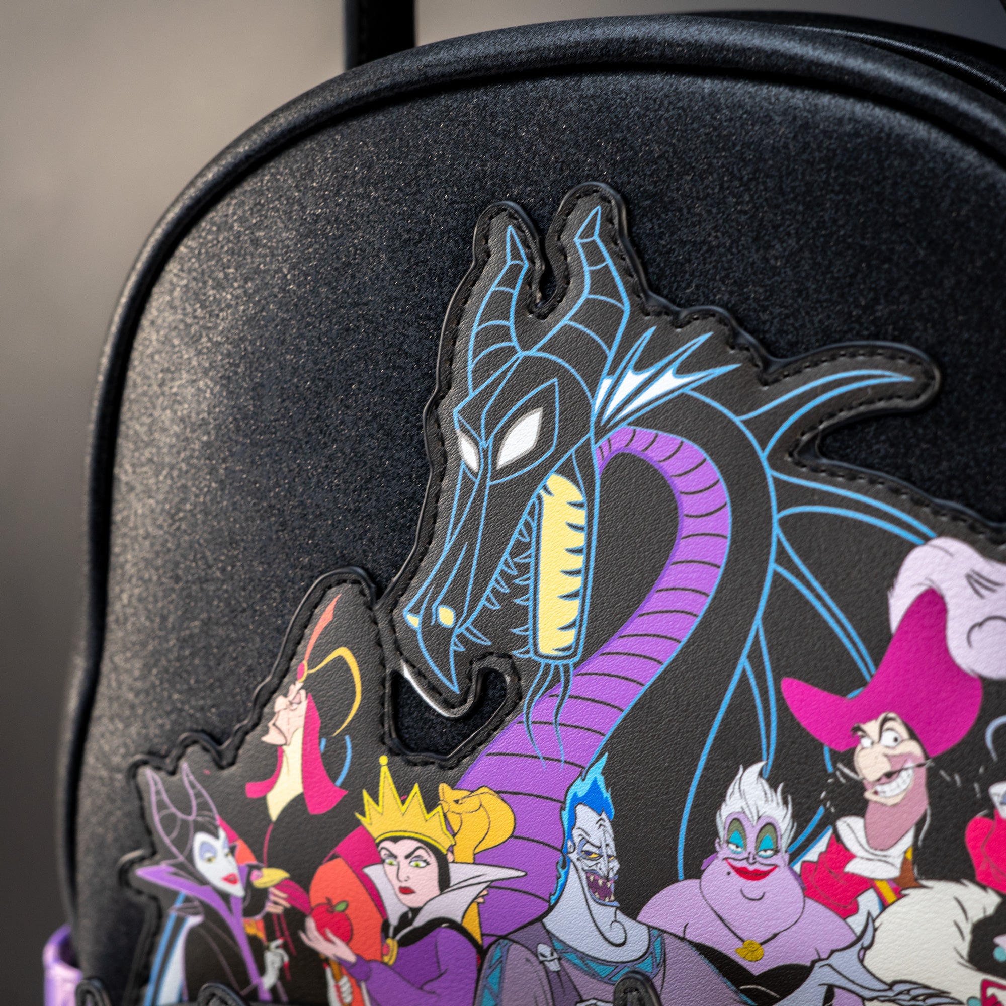 Loungefly x Disney Villains Purple Flame Mini Backpack