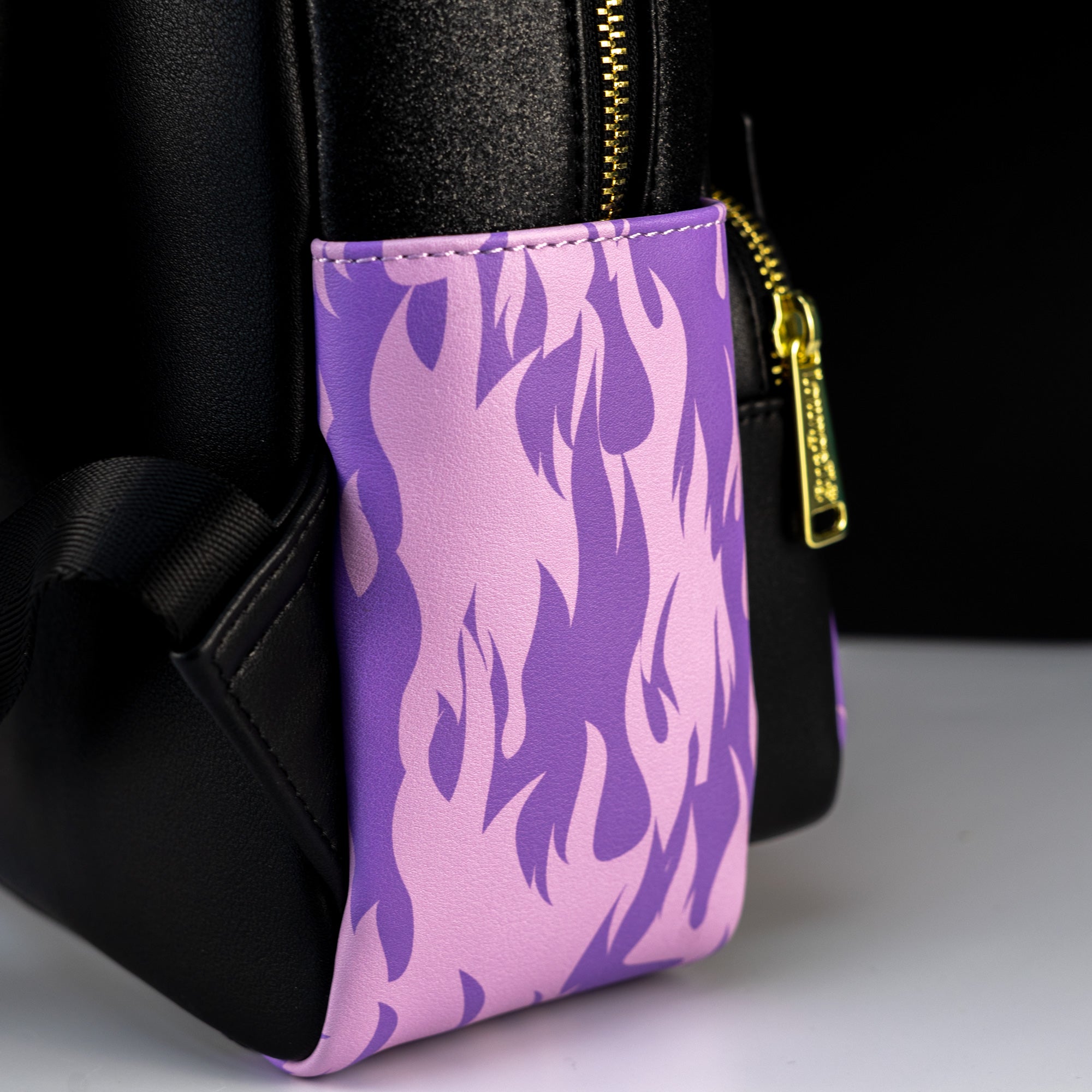 Loungefly x Disney Villains Purple Flame Mini Backpack