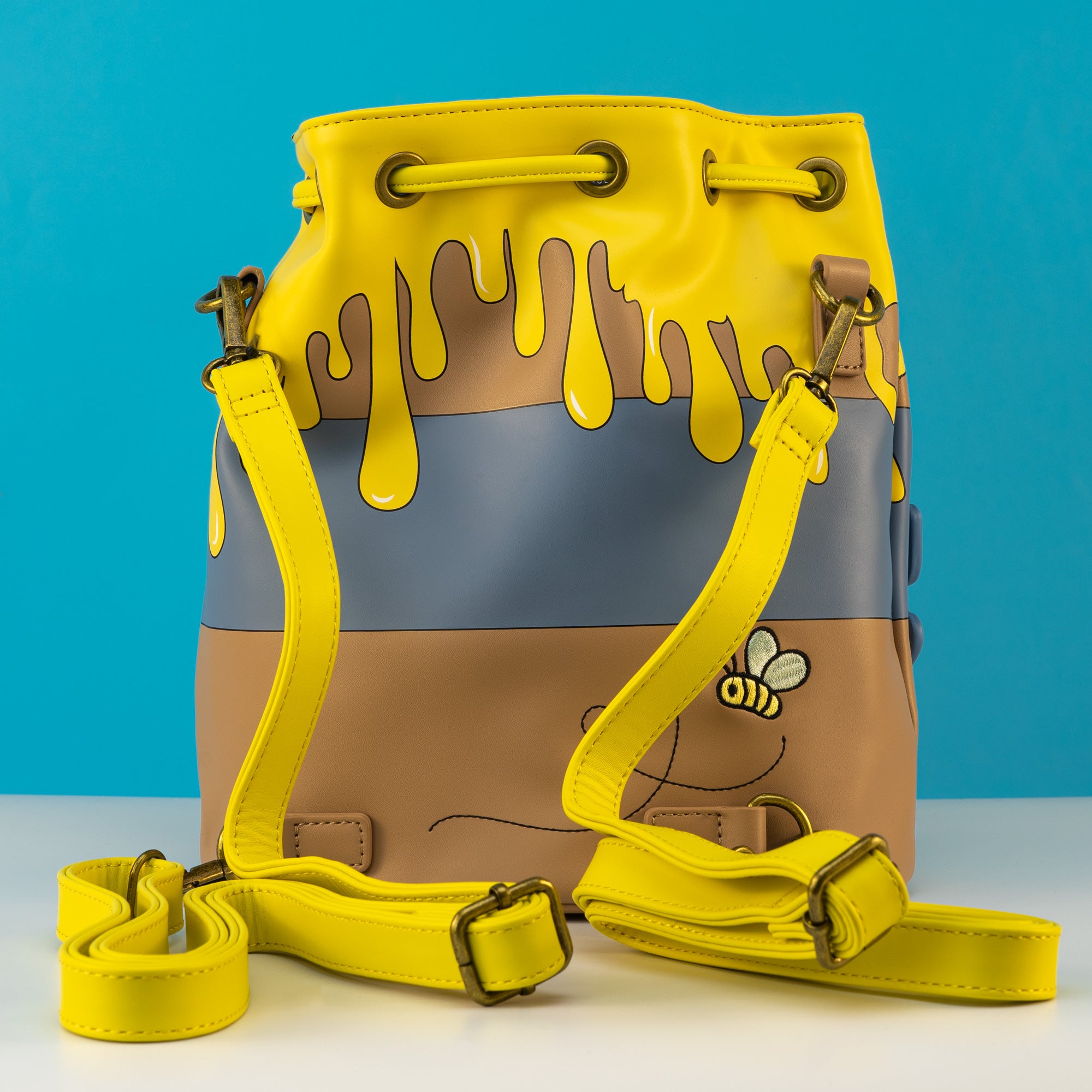 Loungefly x Disney Winnie the Pooh Honey Pot Convertible Mini Backpack