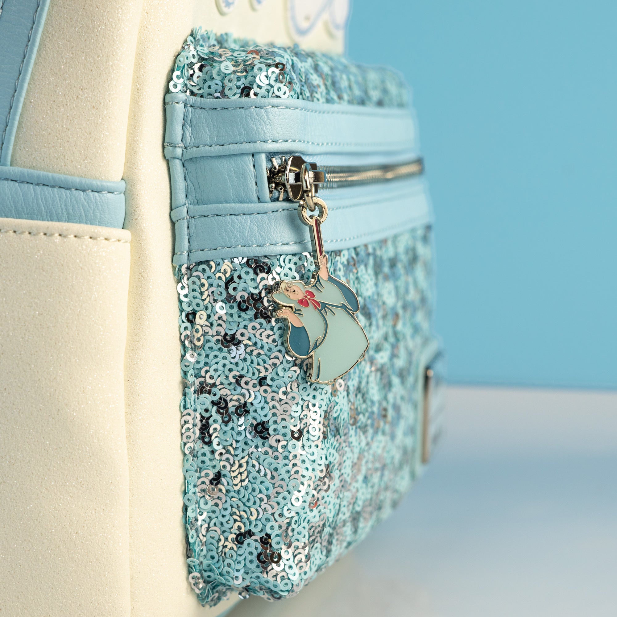 Loungefly x Disney Cinderella Carriage Sequin Mini Backpack