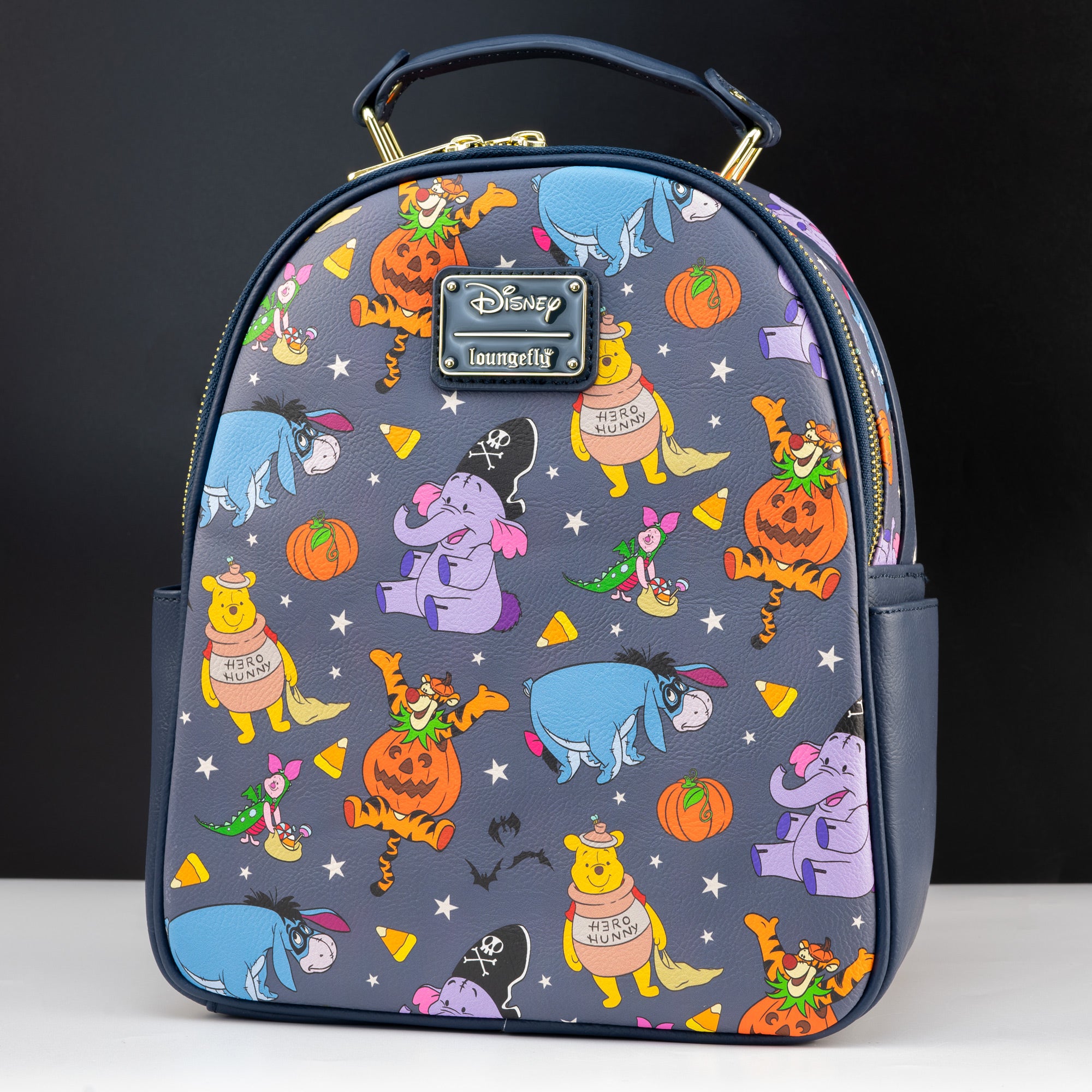 Loungefly x Disney Winnie the Pooh Characters at Halloween AOP Mini Backpack