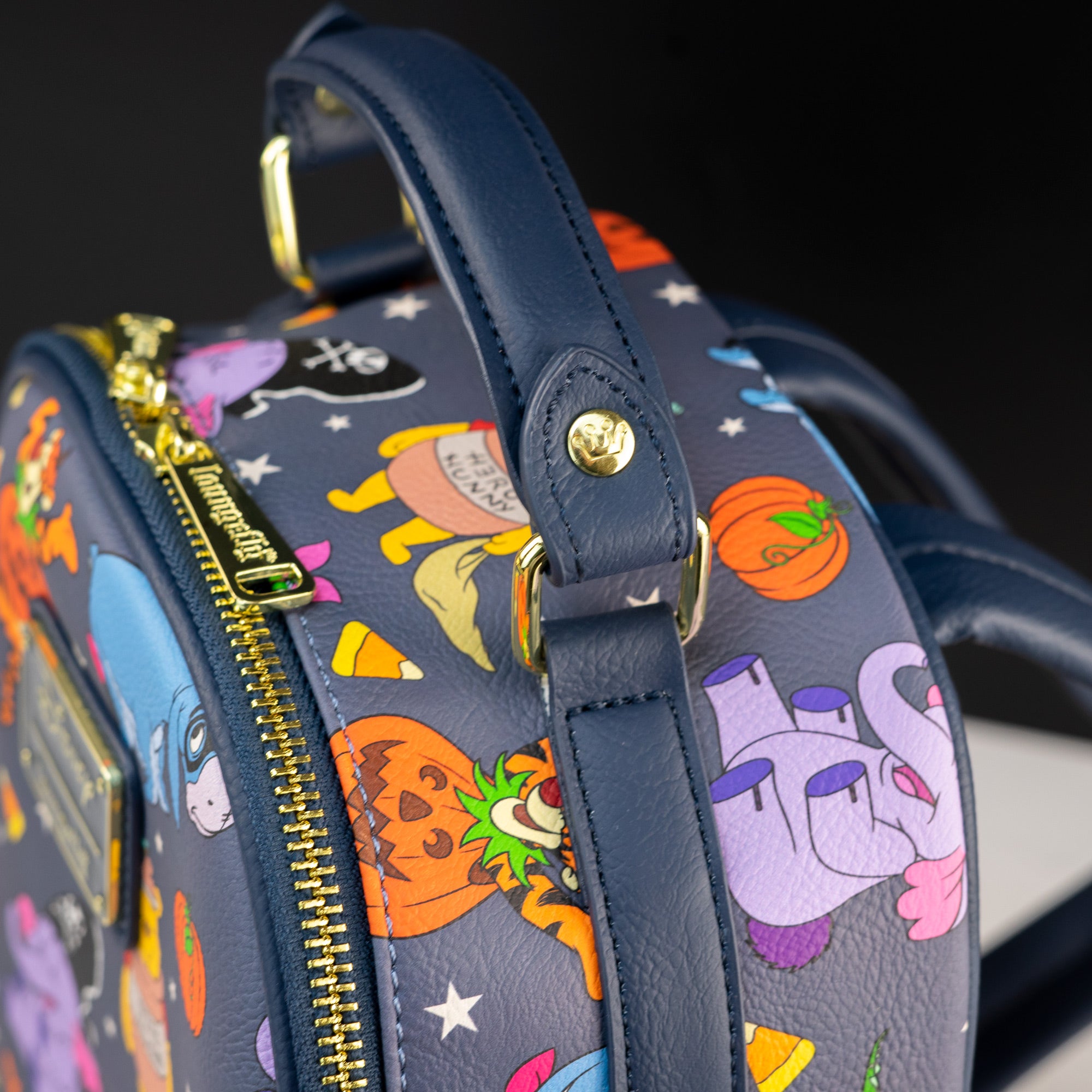 Loungefly x Disney Winnie the Pooh Characters at Halloween AOP Mini Backpack