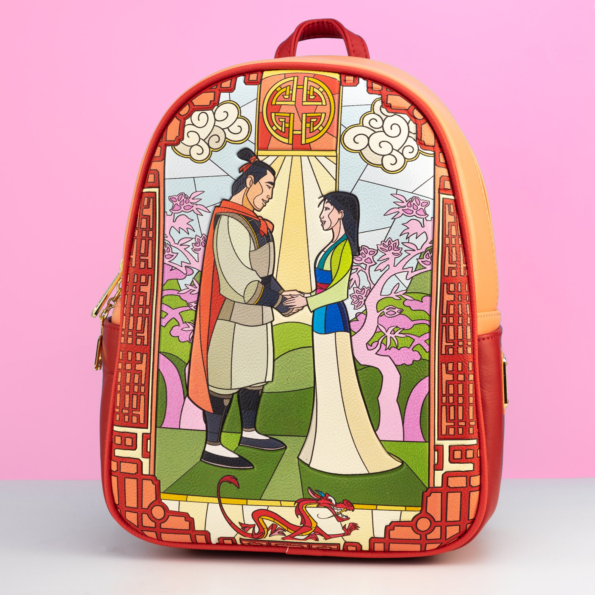 Loungefly x Disney Mulan Stained Glass Mini Backpack