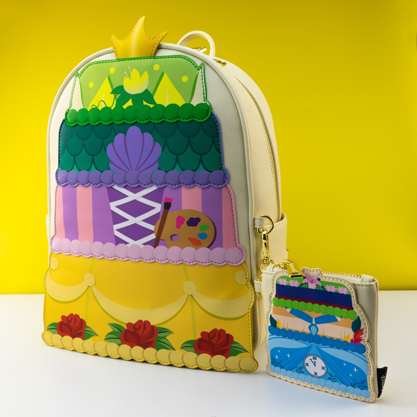 Loungefly x Disney Princesses Cake Layer Mini Backpack and Pouch