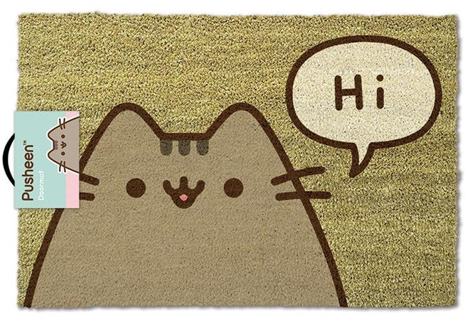 Pusheen Says "Hi" Coir Doormat