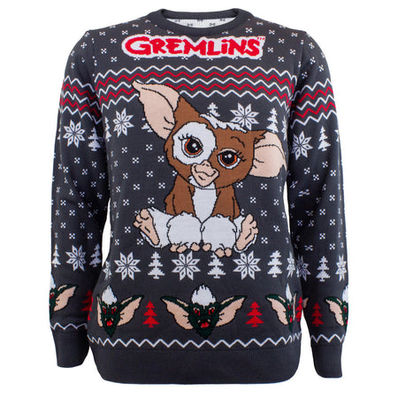 Gremlins Gizmo Sitting Knitted Christmas Jumper/Sweater