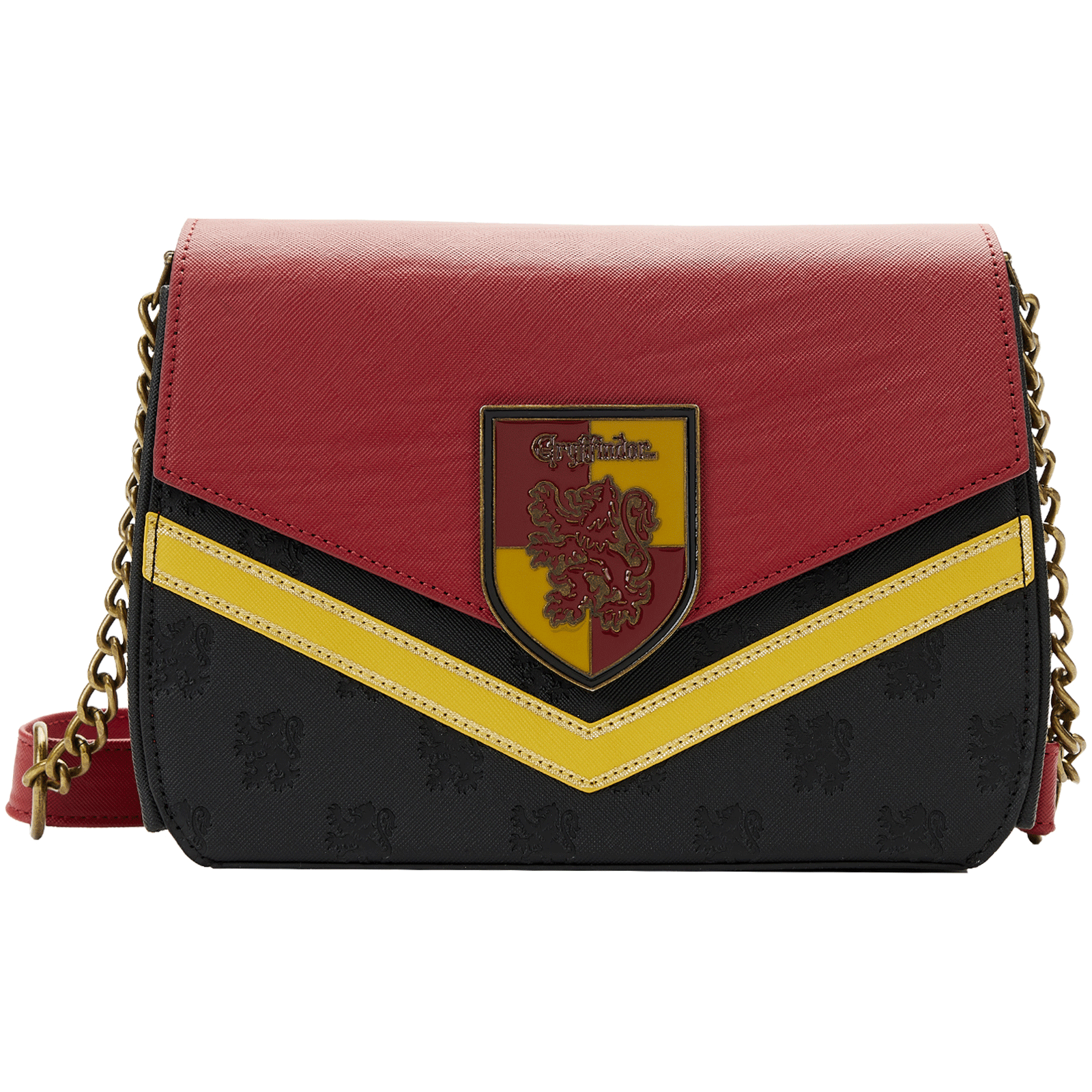 Loungefly x Harry Potter Gryffindor Chain Strap Crossbody Bag