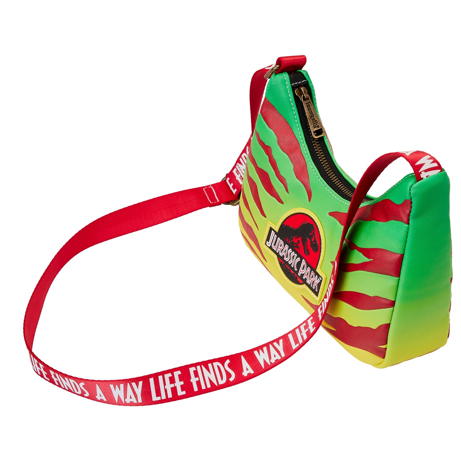 Loungefly x Universal Jurassic Park 30th Anniversary Life Finds A Way Crossbody Bag