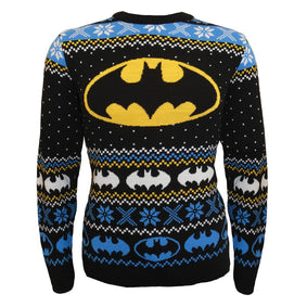 DC Batman Logo Knitted Christmas Jumper/Sweater
