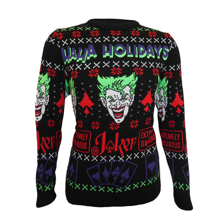 DC Joker HaHa Holidays Knitted Christmas Jumper/Sweater
