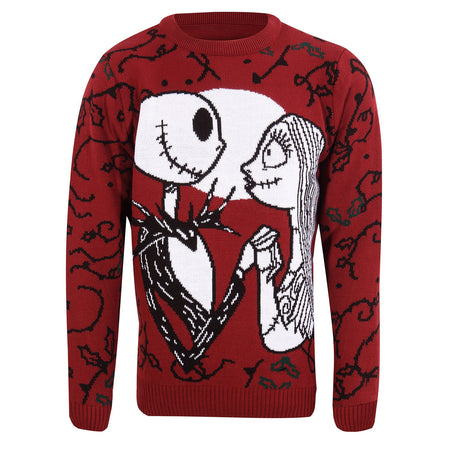 Nightmare Before Christmas Jack and Sally Knitted Christmas Jumper