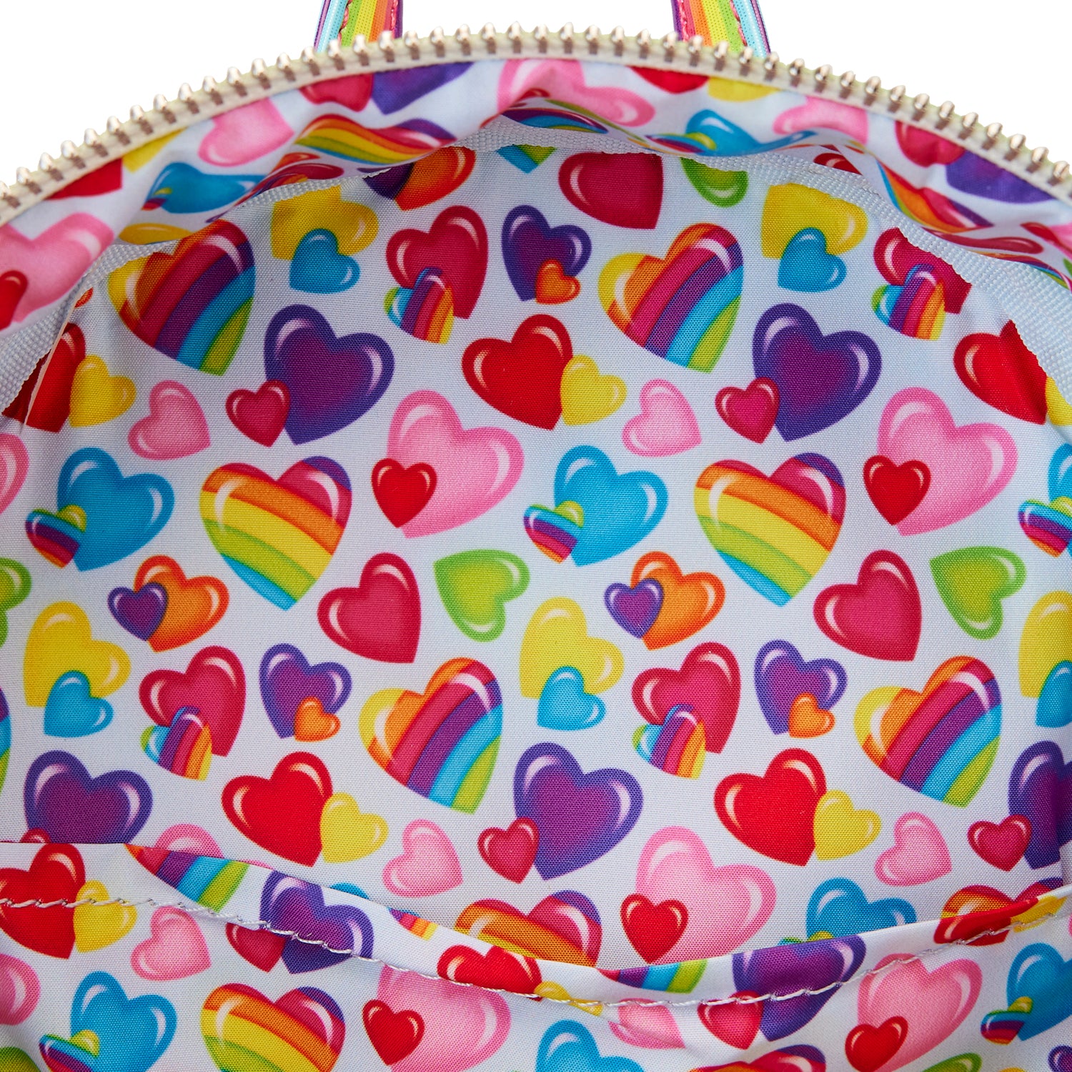 Loungefly x Lisa Frank Rainbow Heart Mini Backpack