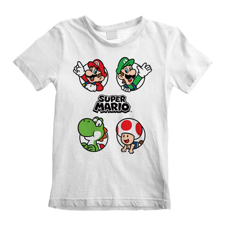 Nintendo Super Mario Circles Kid's T-Shirt