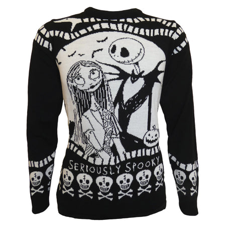 Disney Nightmare Before Christmas Seriously Spooky Knitted Jumper/Sweater