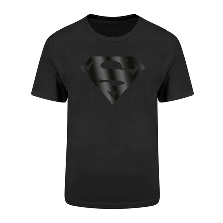 DC Superman Logo Black On Black T-Shirt