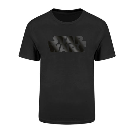 Star Wars Logo Black on Black  T-Shirt