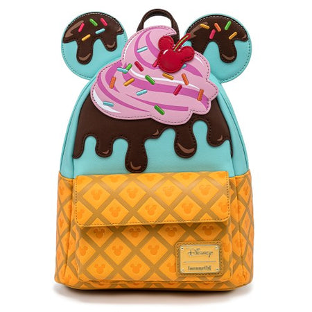 Loungefly x Disney Mickey Mouse Sweet Treats Ice Cream Mini Backpack