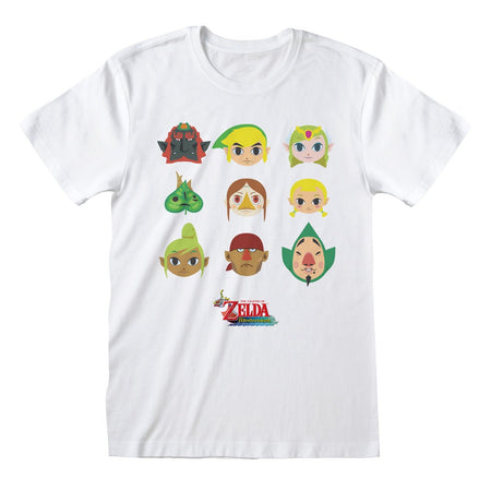 Nintendo Legend Of Zelda Wind Waker Faces T-Shirt