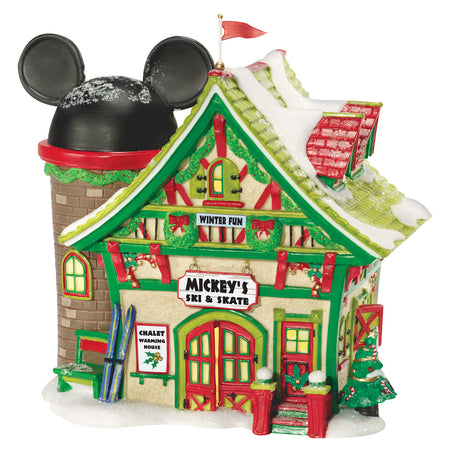 Mickey's Christmas Village Series by D56 - Mickey's Ski and Skate