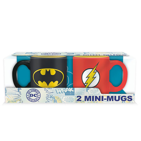DC Comics Espresso Mug Set - Batman & Flash
