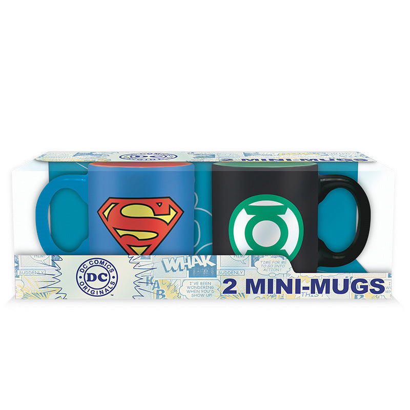 DC Comics Espresso Mug Set - Superman & Green Lantern