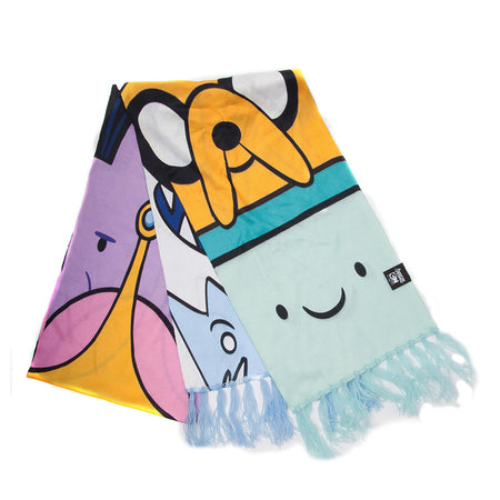 Adventure Time Characters Knitted Scarf