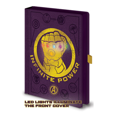 Avengers Thanos Infinity Gauntlet LED A5 Notebook