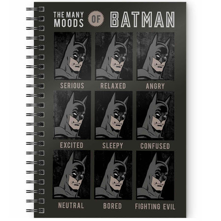 DC Comics The Many Moods of Batman A5 Spiral Notebook
