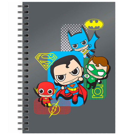 DC Comics Justice League Chibi A5 Spiral Notebook