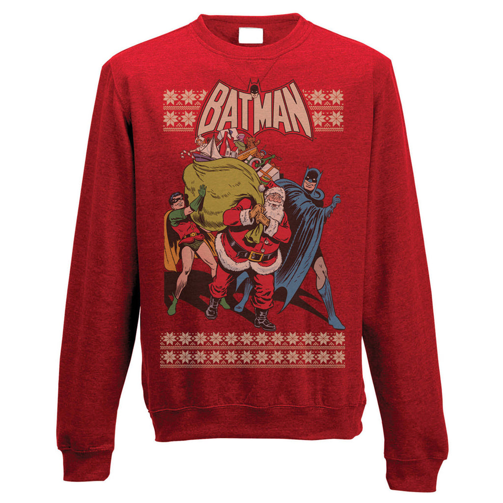 Batman, Robin & Santa Christmas Jumper