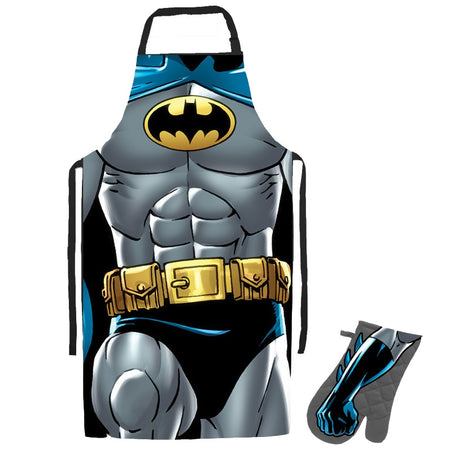 DC Batman Apron & Oven Mitt Set