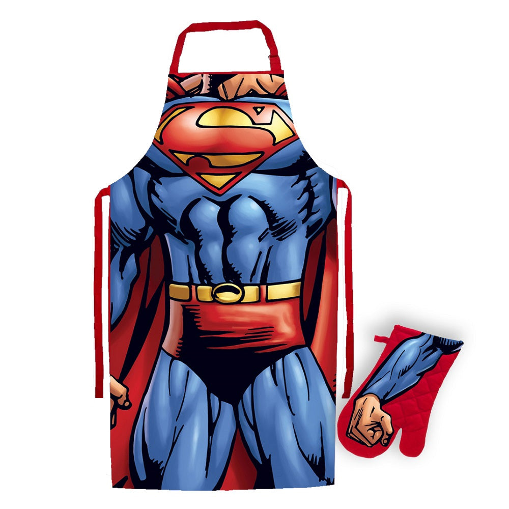 DC Superman Apron & Oven Mitt Set