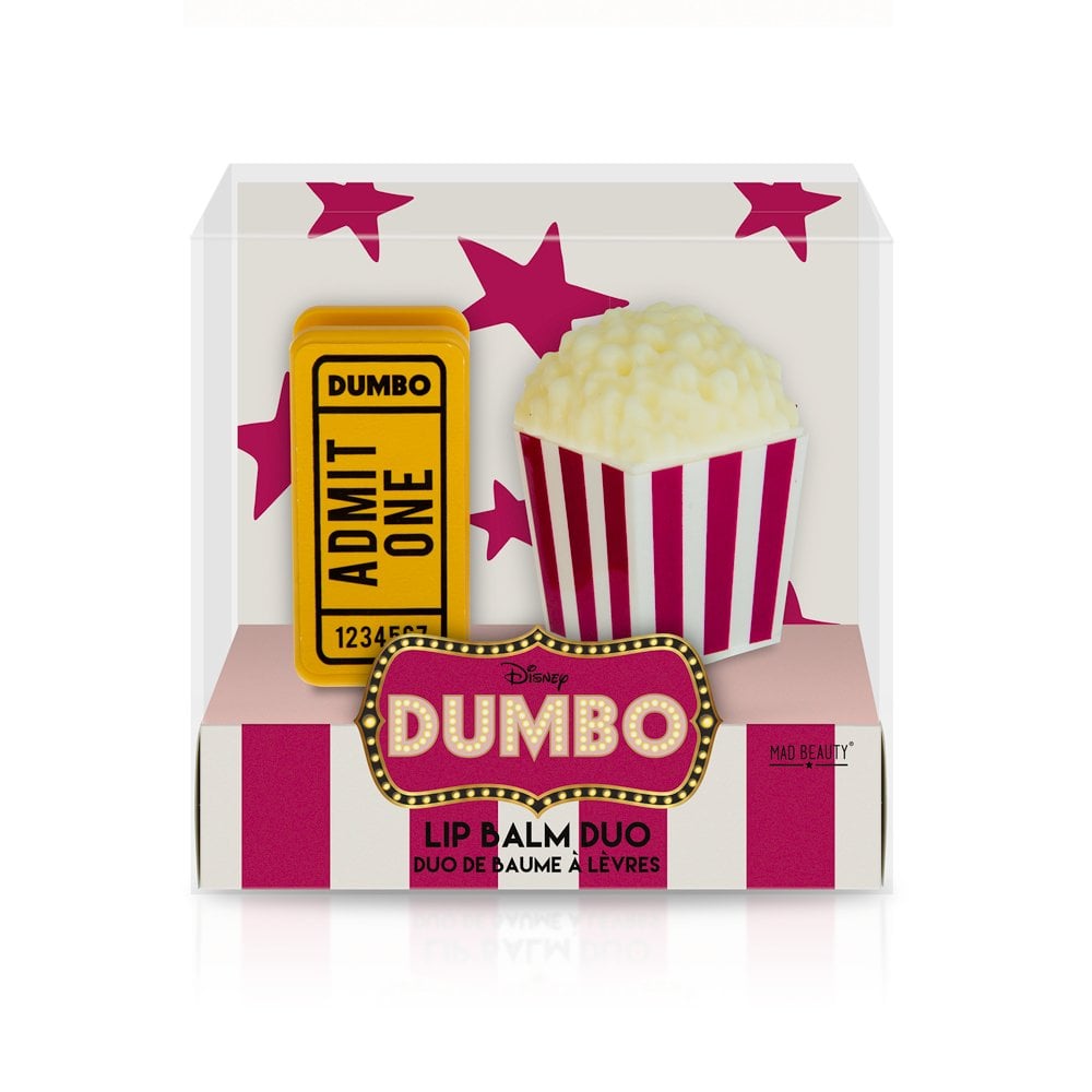 Disney Dumbo Ticket & Popcorn Lip Balm Duo by Mad Beauty