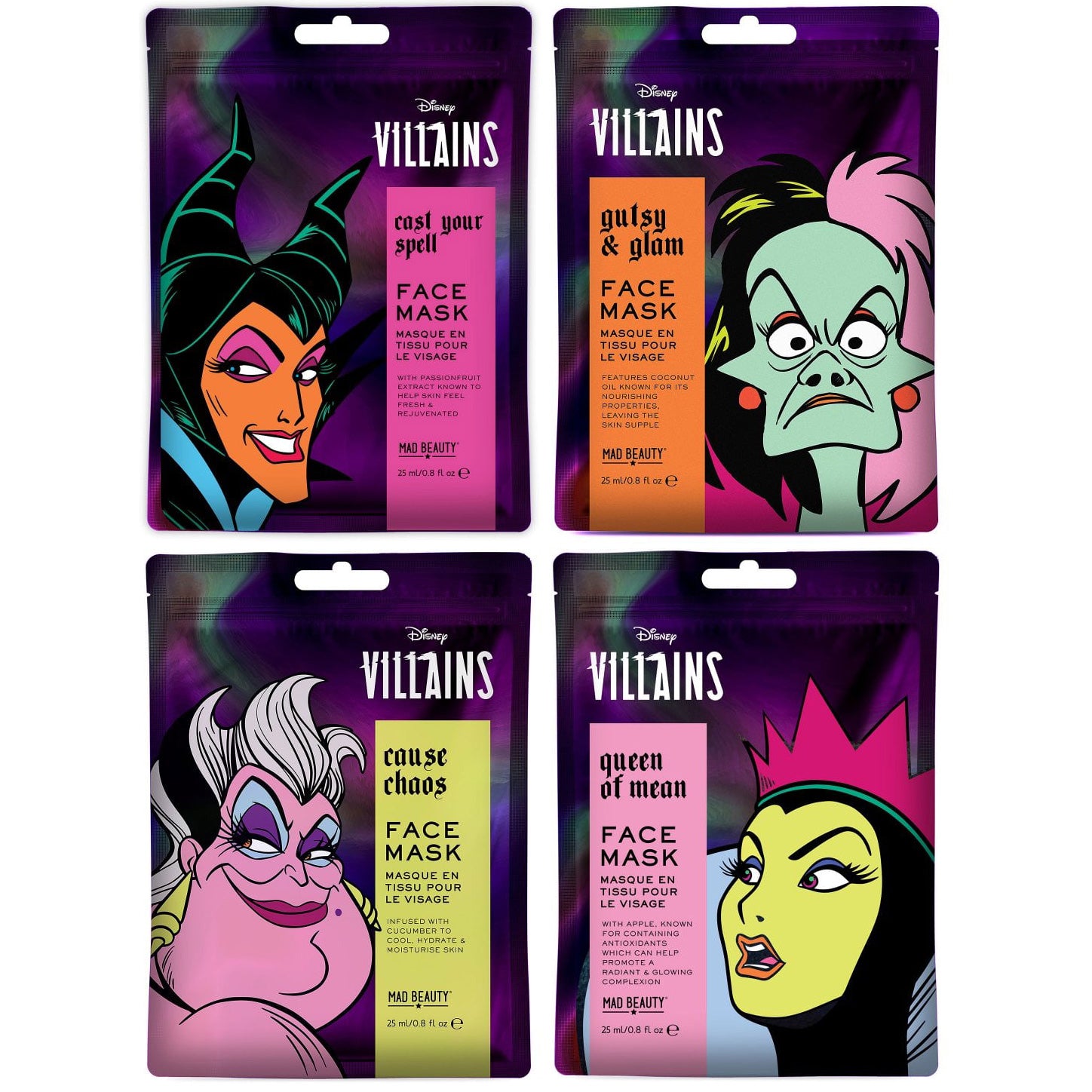 Disney Villains Hydrating Face Mask by Mad Beauty