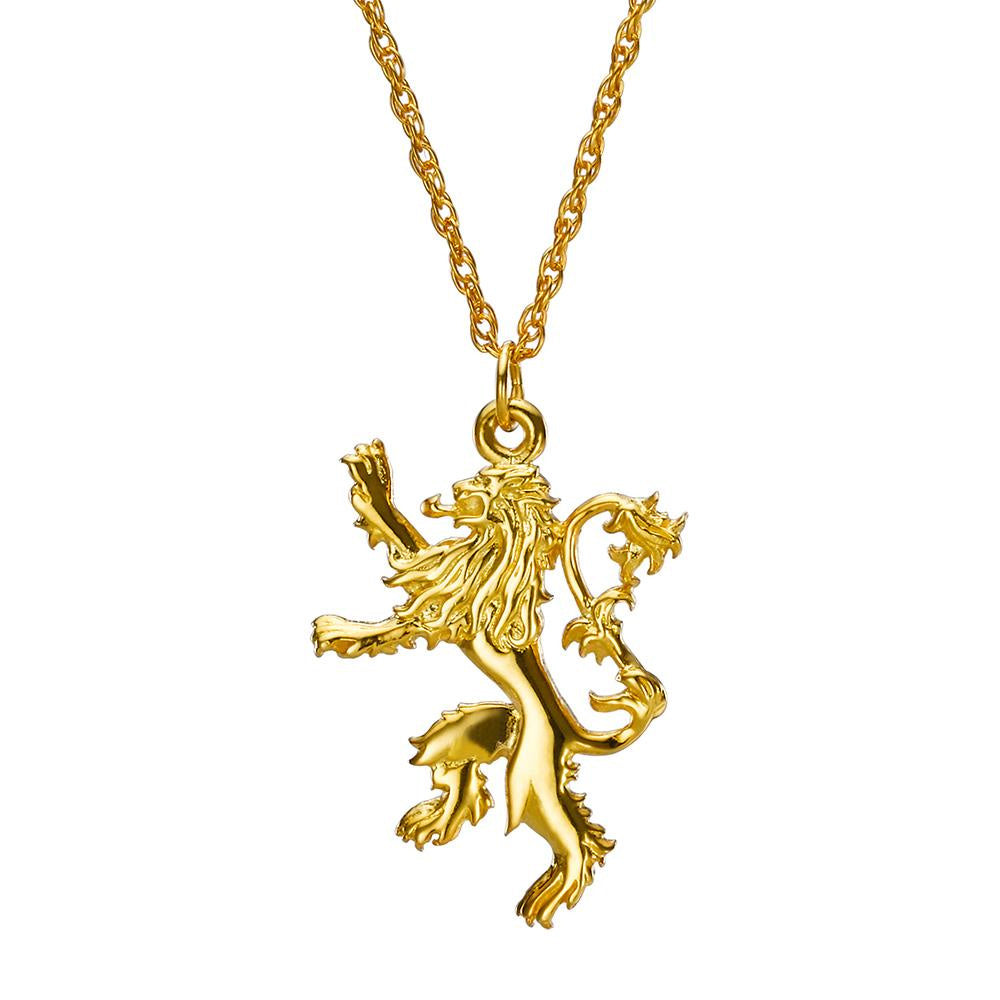 Game of Thrones House Lannister Gold Plated Sterling Silver Pendant