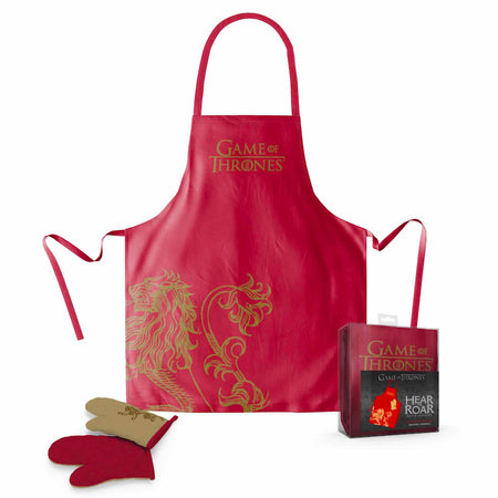 Game of Thrones House Lannister Apron and Oven Mitt Set