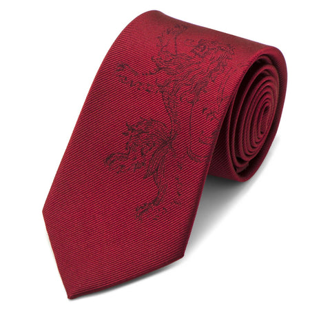 Game of Thrones House Lannister Red Silk Tie