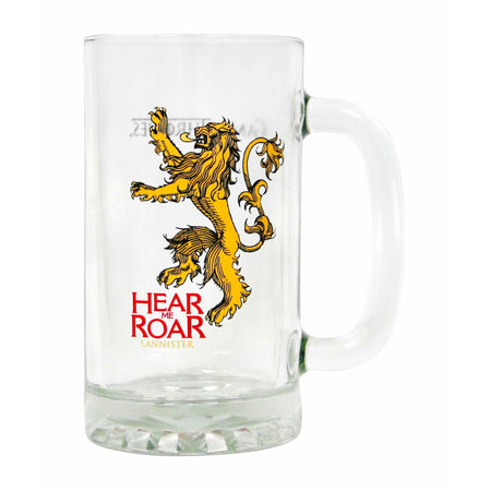Game of Thrones House Lannister Large Glass Tankard