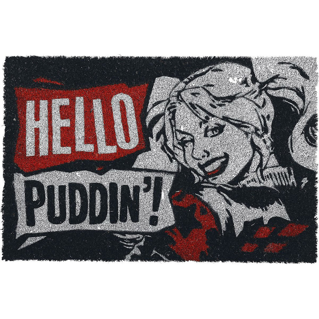 Harley Quinn Hello Puddin' Coir Doormat
